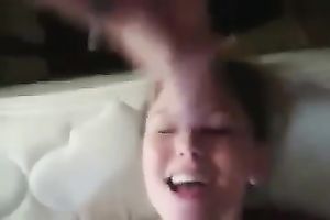 My horny bride sucks my cock and lets me cum on her tongue