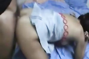 My blindfolded housewife with pleasant bum can't live without getting drilled in the gazoo