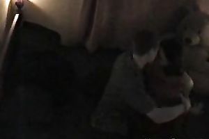 Hidden web camera scene with my buddy and his paramour making out