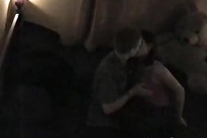 Hidden web camera scene with my buddy and his paramour making out