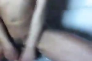 My sexually excited slender Married slut enjoys toying her rectal hole in the bedroom
