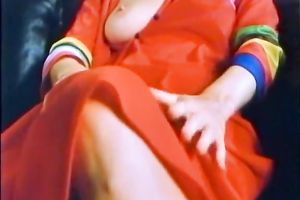 Horny Lisa loved to finger drill her soaked and constricted bawdy cleft on ottoman