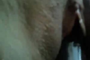 My salacious slim honey enjoys jumping on dark sextoy