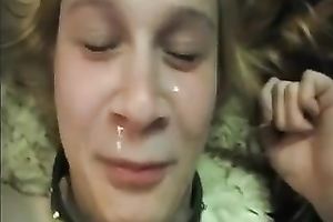 My cum-addicted GF strokes my jock with excitement until this babe acquires a facial