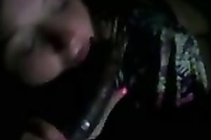 This skinny coed knows how to worship my large dark shlong