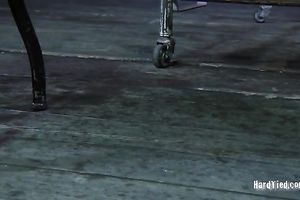 Super excited playgirl with petite zeppelins acquires her vagina worked over