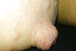 Homemade solo episode with my cheating wife demonstrating her large teat