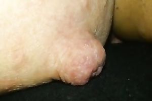 Homemade solo episode with my cheating wife demonstrating her large teat