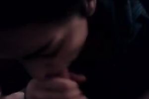 Awesome dark brown licks and rubs my ramrod in astounding POV clip