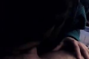 Awesome dark brown licks and rubs my ramrod in astounding POV clip