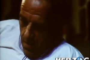 Juggy retro dirty slut wife allows a man to tickle her bushy snatch