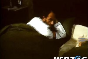 Juggy retro dirty slut wife allows a man to tickle her bushy snatch