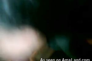 Naughty and hungry latin chick greedily engulfing my knob