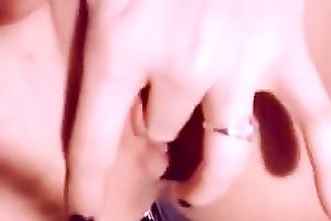 Pink captivating bald cunt shown closeup on livecam