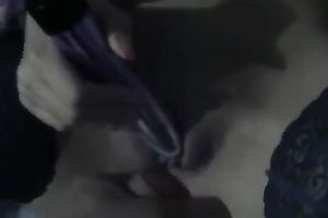 My ridiculously lascivious dirty slut wife enjoys masturbating in front of me