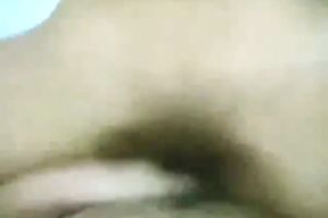 Latina playgirl with merry tiny whoppers receives bulky spunk fountain on her stomach