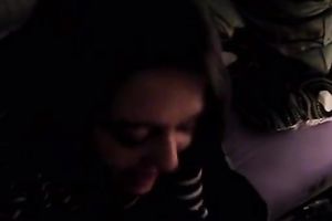 Hungry for schlong hotwife from UK gives deepthroat orall-service in POV non-professional XXX video