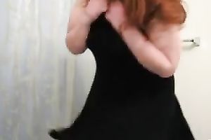 Slutty big beautiful woman bimbo is showing off her heavy a-hole