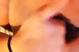 My salacious Ex-Gf fingering her hairless pussy in homemade solo