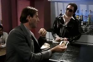 Smiling golden-haired cutie is ready to blow jock anytime