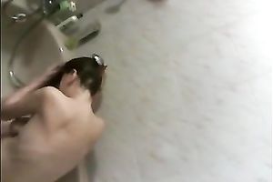 My lascivious old wife loves it when I see her showering