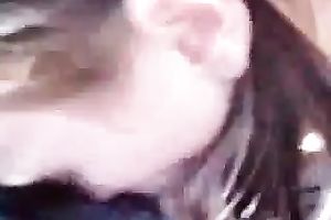 Lascivious nympho Nicole is engulfing my shlong like a boss