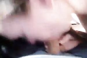 Lascivious nympho Nicole is engulfing my shlong like a boss