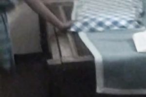 A episode showing an Asian honey engulfing her lover's penis in a tent