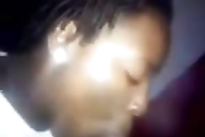 Short-haired dark hottie enjoys engulfing my BBC in homemade episode