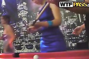 Lusty Russian college beauties have joy and fuck at the party