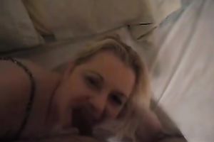 Old kinky wife is showing off her shlong engulfing skills