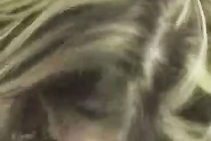 Hot cute shy golden-haired girlfriend gives me priceless head on POV tape