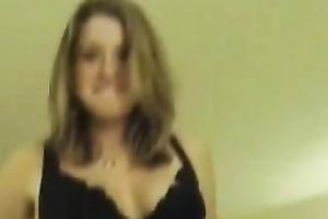 Hot cute shy golden-haired girlfriend gives me priceless head on POV tape