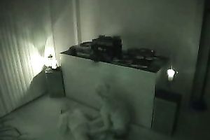 Hidden webcam scene with a pair having oral-service sex in a hotel