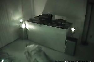 Hidden webcam scene with a pair having oral-service sex in a hotel