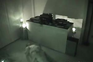 Hidden webcam scene with a pair having oral-service sex in a hotel