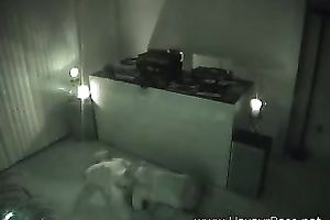 Hidden webcam scene with a pair having oral-service sex in a hotel