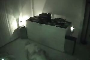 Hidden webcam scene with a pair having oral-service sex in a hotel