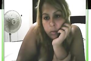 Sad and overweight livecam doxy shows her large wazoo for the livecam