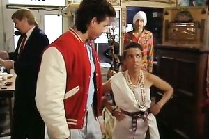 Goldlike golden-haired doxy takes a sticky ball batter on hed body