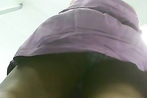 I used my cellphone to take this awesome upskirt movie scene of hawt sweetheart