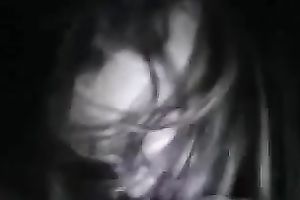 Cock engulfing act at black night with my wonderful Latina white wife