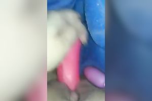 Close up solo clip with me using 2 toys to satisfy myself