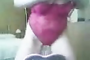 Pale skin blond milf shows her beautiful body on livecam