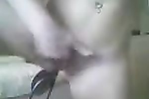 Pale skin blond milf shows her beautiful body on livecam
