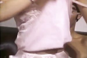 Hungry for pecker strumpets fucking feisty in hardcore FFM trio porn movie scene