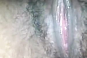 Amateur doxy acquires her shaggy vag fingered and drilled in close up POV