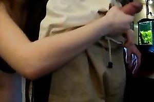 Beautiful golden-haired Romanian gf slurps on my shlong giving blow job