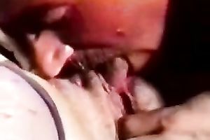 Raven haired buxom hottie gives her kinky guy enjoyable oral-service