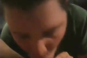 Blowing my boyfriend untill her creams up my chin with cum